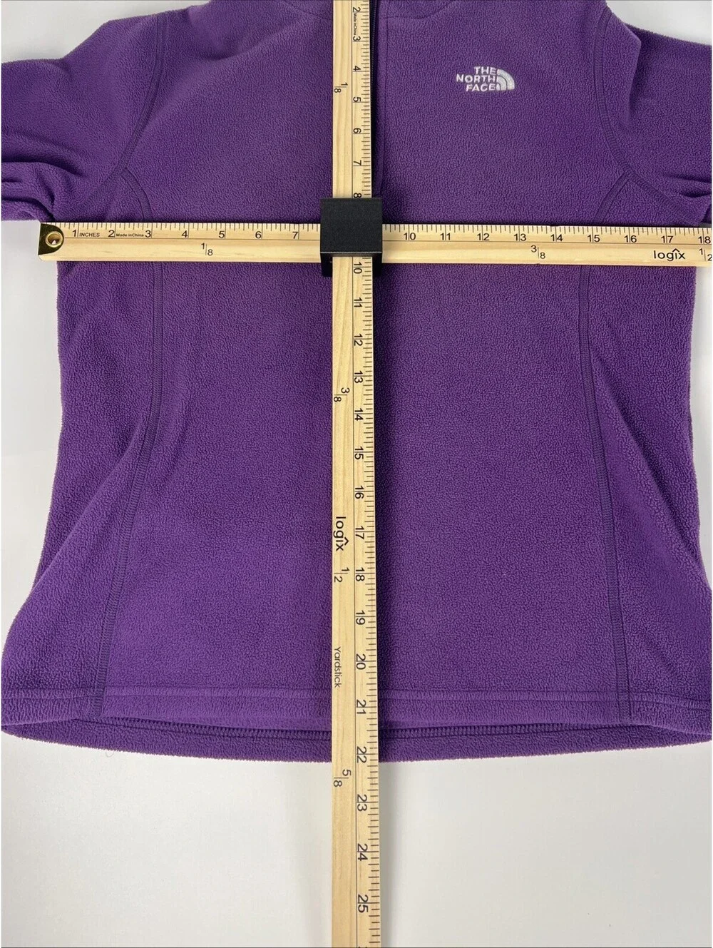 Northface Girls/Youth Purple Fleece 3/4 Zip Pullover Jacket Size Large 14-16